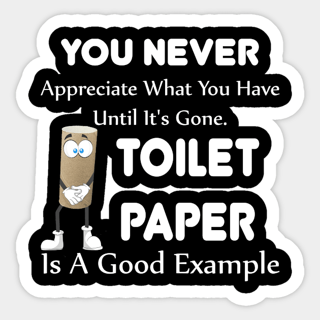 Toilet Paper Sticker by awesomeshirts